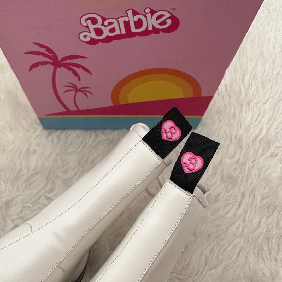 Barbie Zalora Boots White Sepatu Musim Dingin Winter Heels