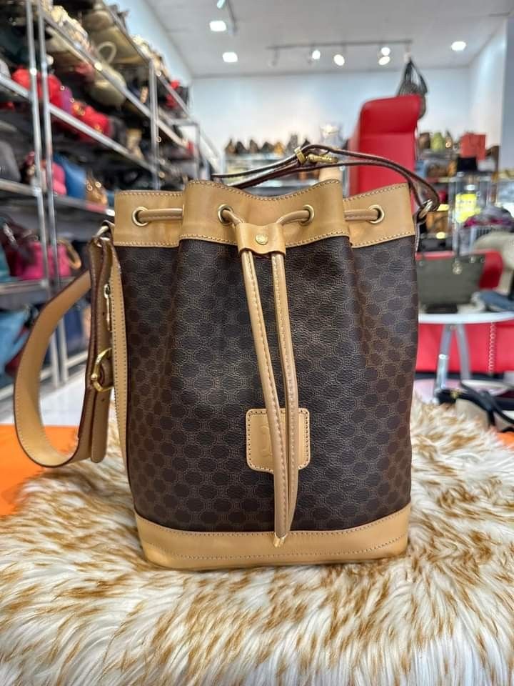 Celine monogram bucket bag on sale