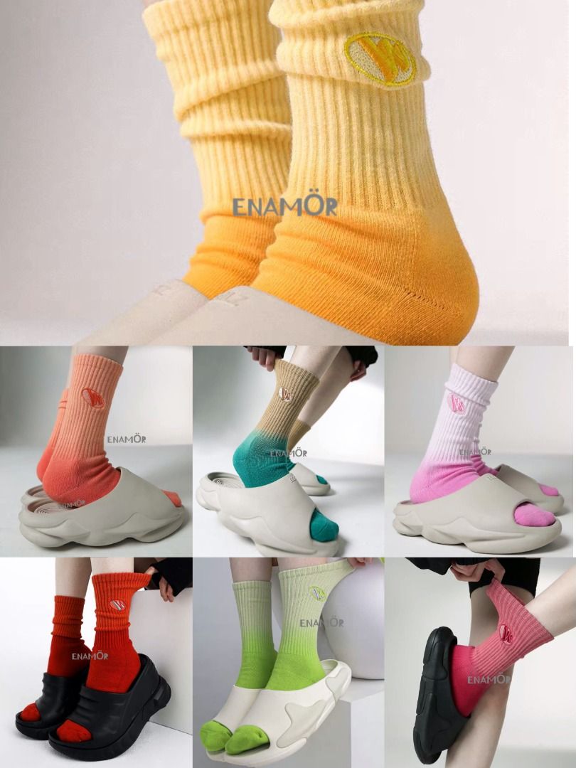Bubblegum Non-Slip Crew Socks