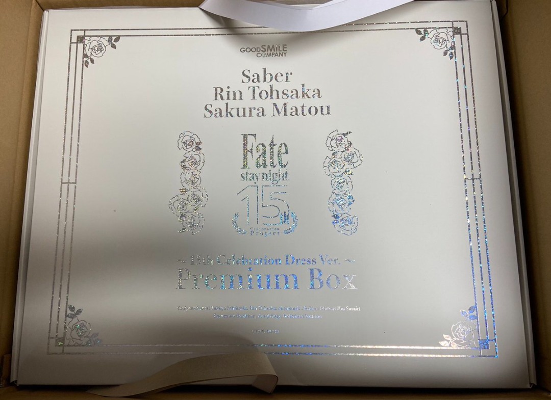 全新未開 GSC FATE 15 周年 3女主 saber 遠坂凜 間桐櫻 特典套裝 代理版, 興趣及遊戲, 玩具 & 遊戲類 - Carousell