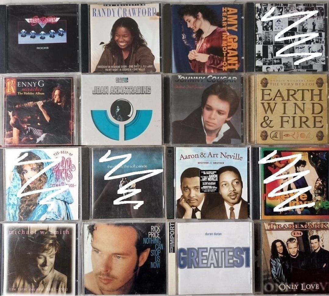 AB. 70s 80s pop rock cds ultravox john denver madonna carpenters stevie ...