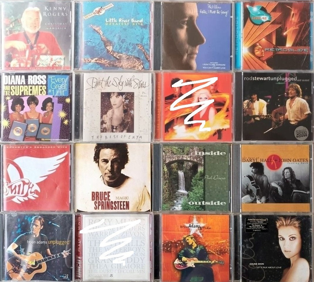 AB. 70s 80s pop rock cds ultravox john denver madonna carpenters stevie ...