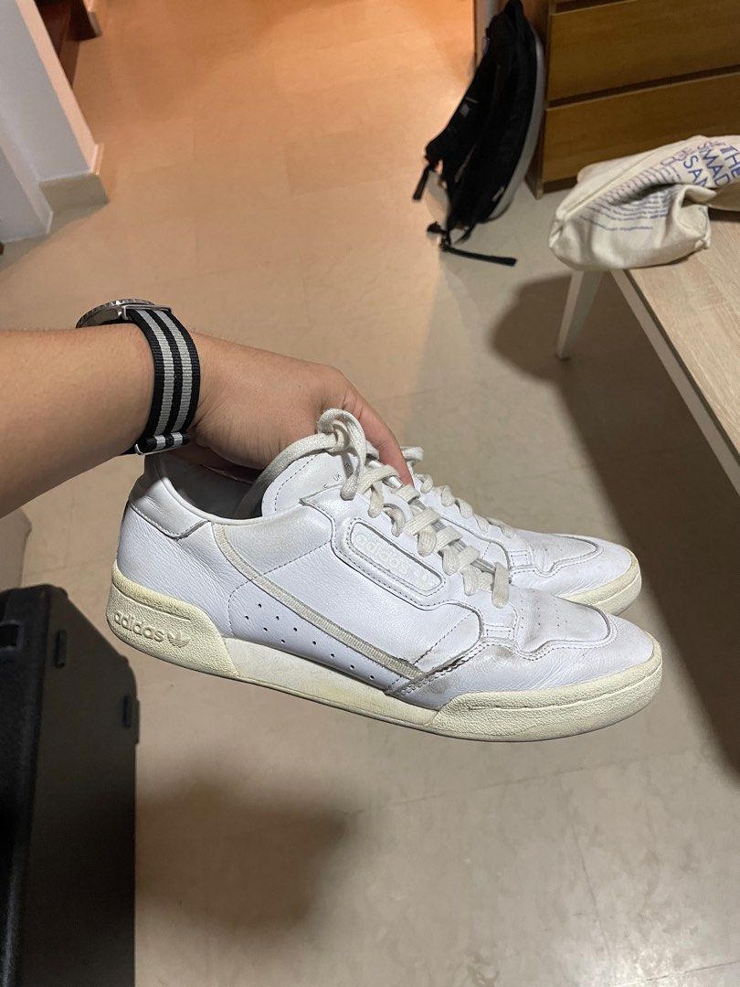 Adidas Continental 80 White Leather Sneaker shoe NOT stan smith superstar