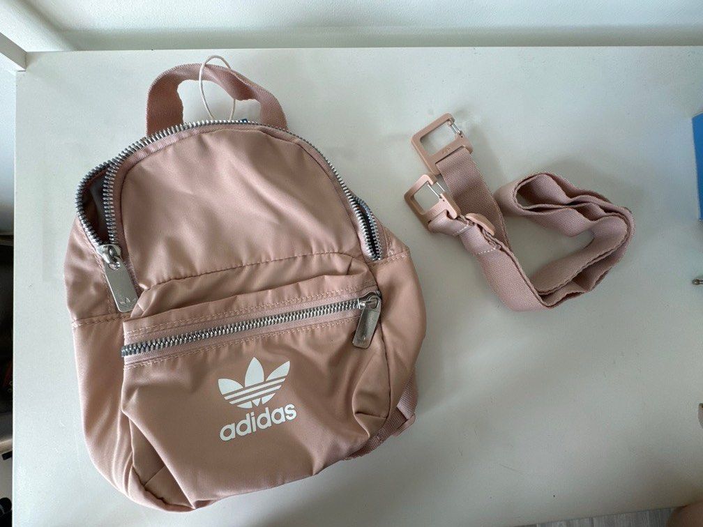 Adidas pink mini backpack best sale