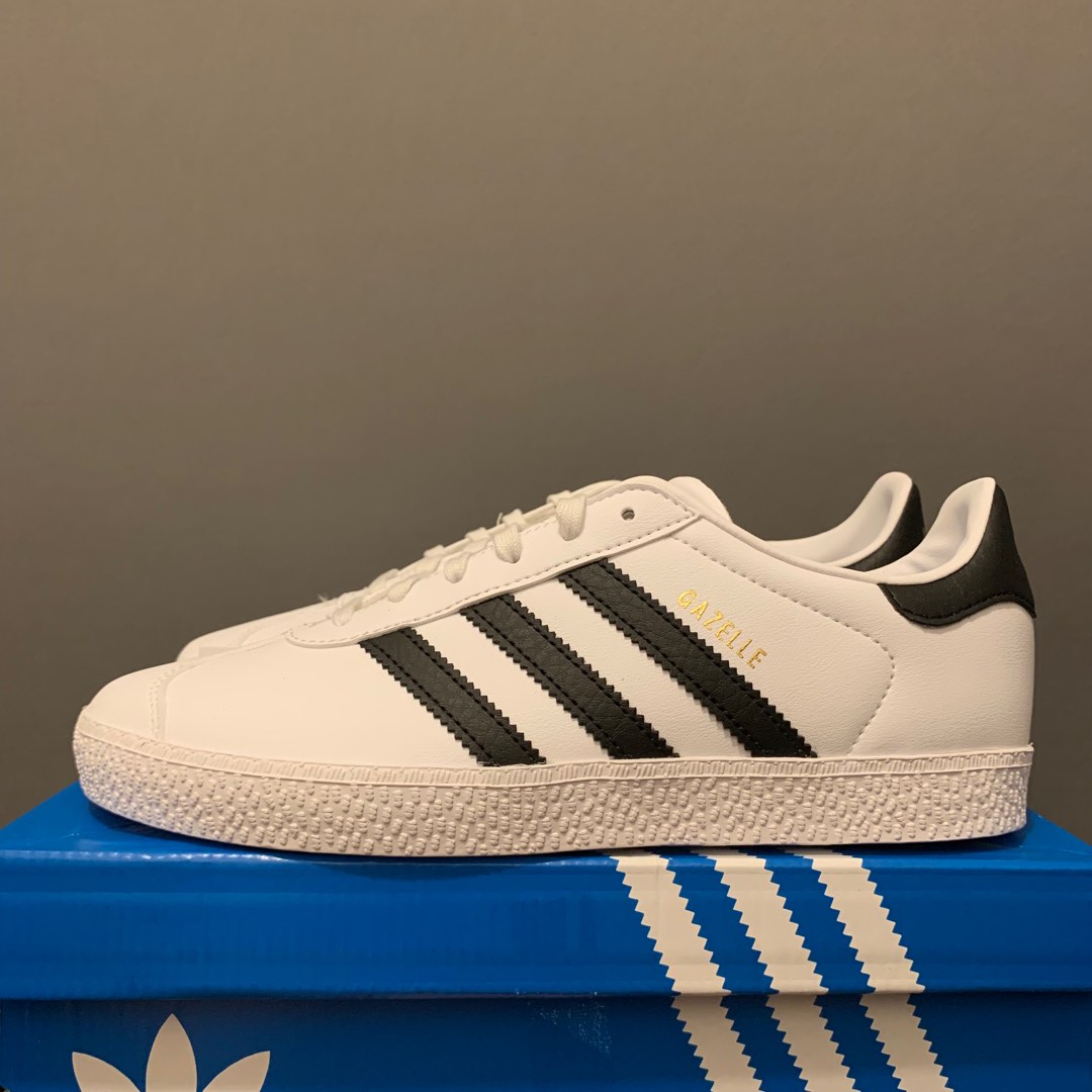 ADIDAS ORIGINALS GAZELLE WHITE BLACK Women s Fashion Footwear