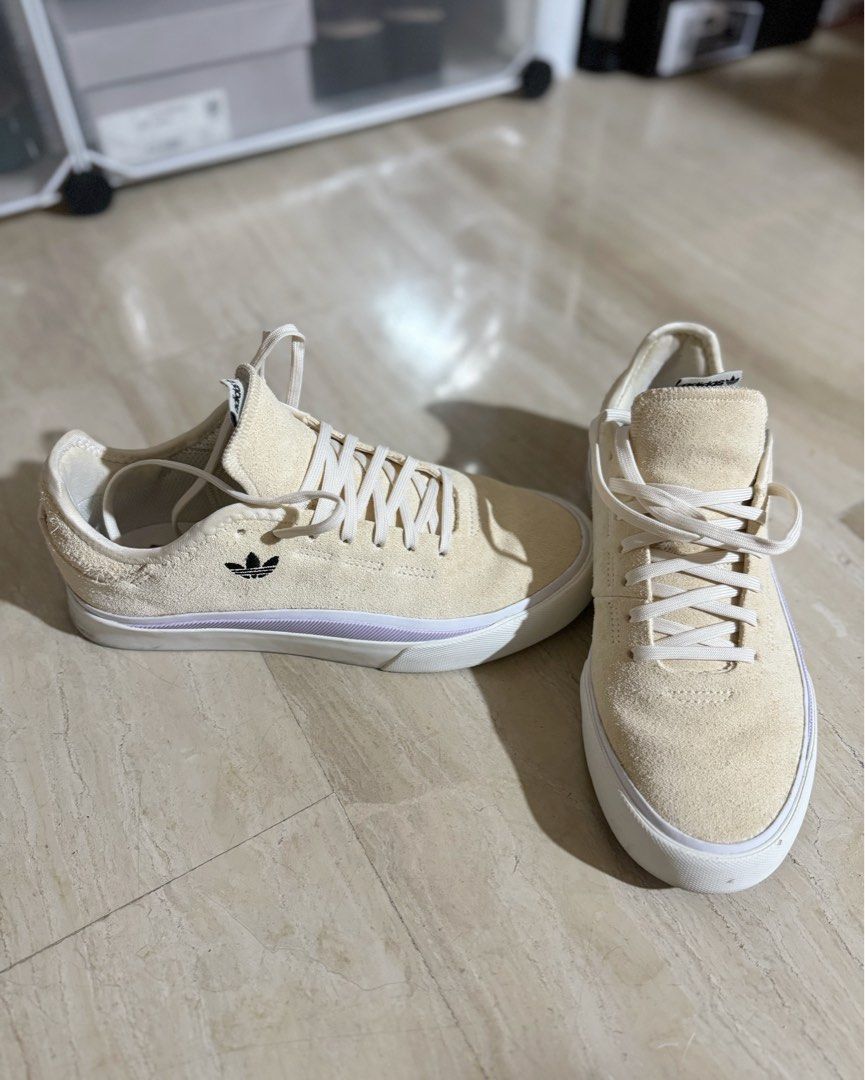 Adidas sabalo trainers in off white suede Women s Fashion
