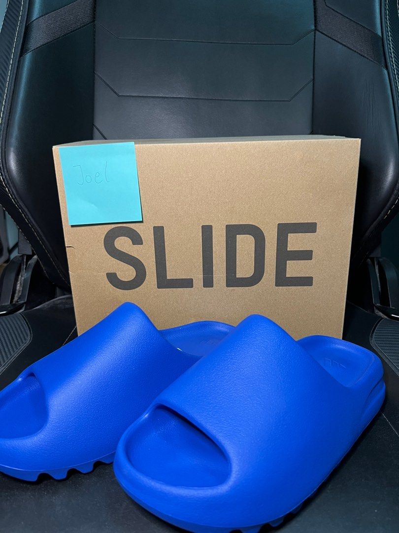 Adidas Yeezy Slide Azure, Men's Fashion, Footwear, Flipflops and