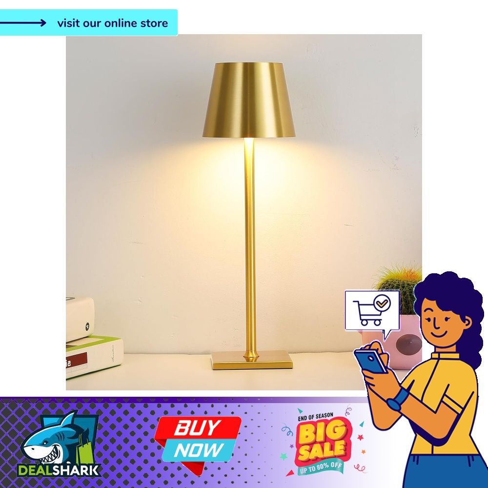 Aiwewin Cordless Table Lamp Portable LED Desk Lamp Battery