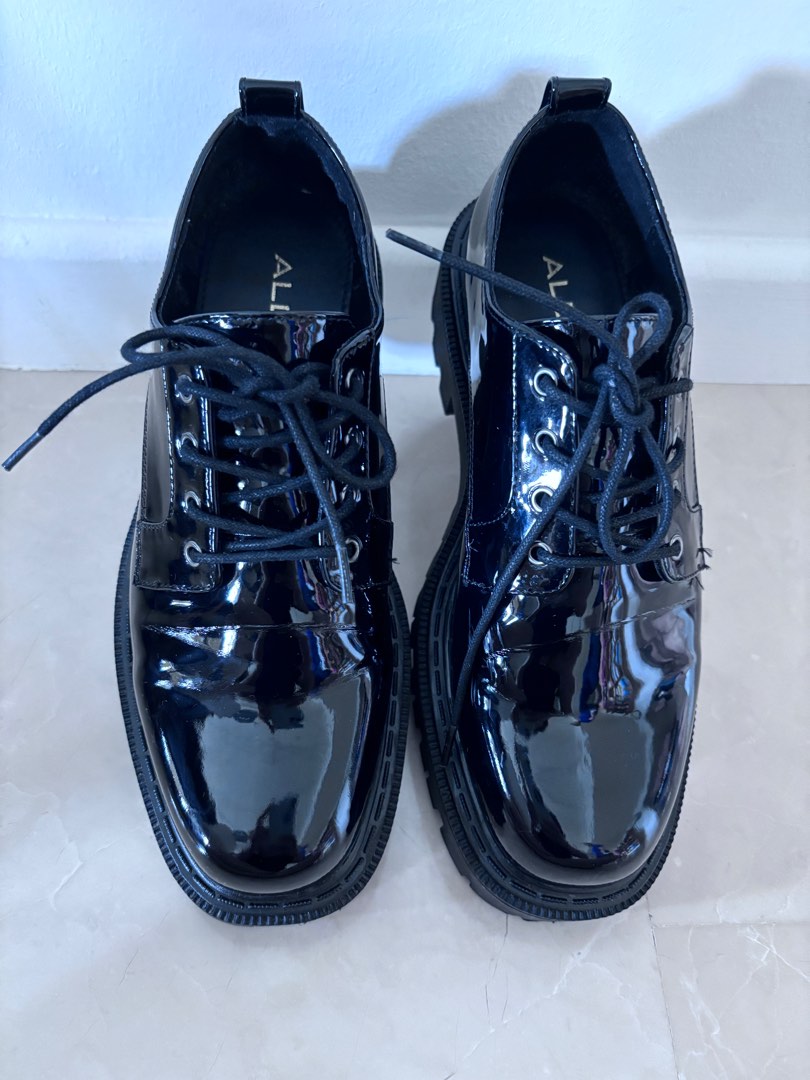 Aldo platform chunky patent shoes Women s Fashion Footwear