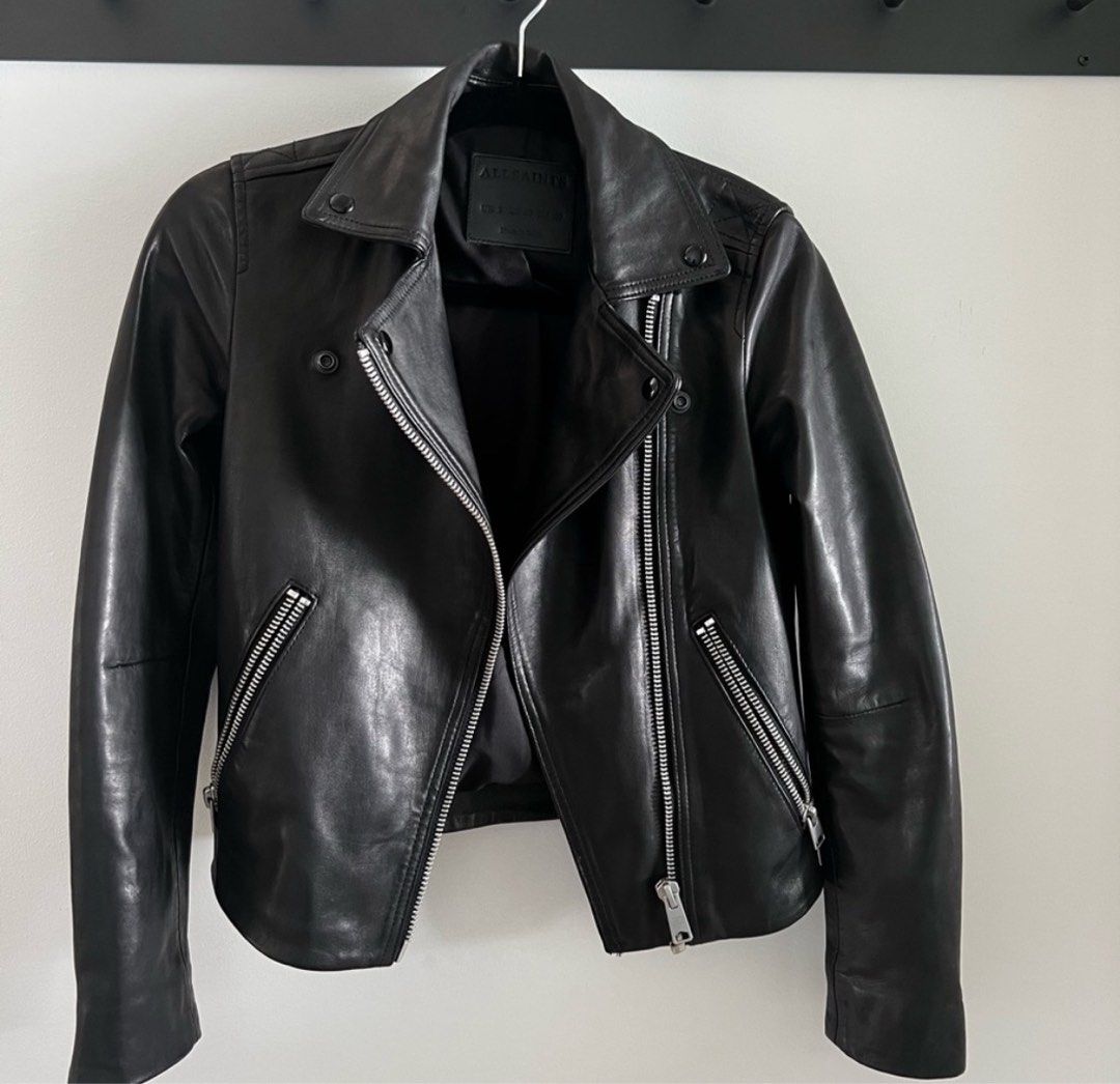 All saints lamb leather jacket cheap