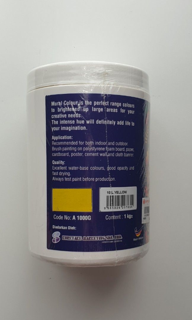 Mural paintApex Mural Colour (Light Yellow), Hobbies & Toys