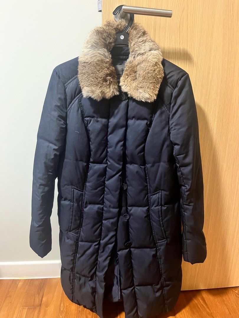 Real fur hotsell trim coat