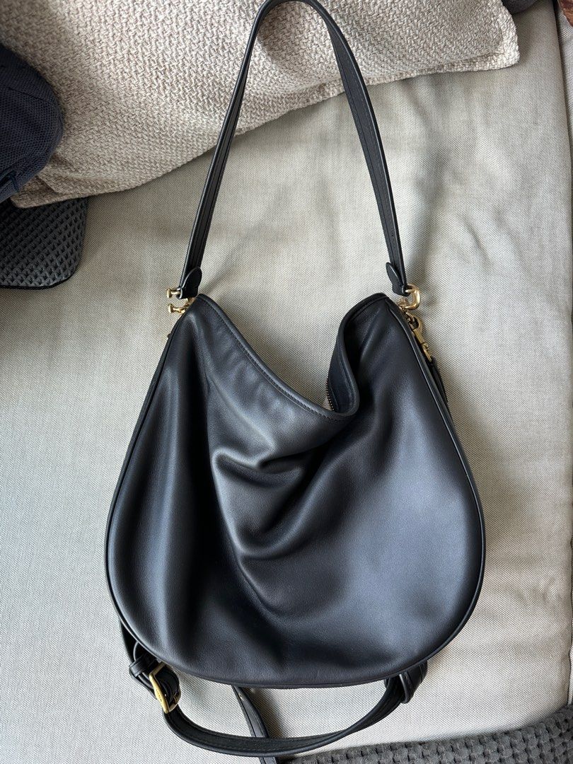 Authentic Coach Soft Tabby Hobo bag in Black leather