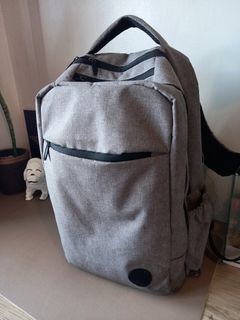 Baby Baby Diaper Bag - preloved - Backpack Gray - Branded Leke Baby - Imported from the US