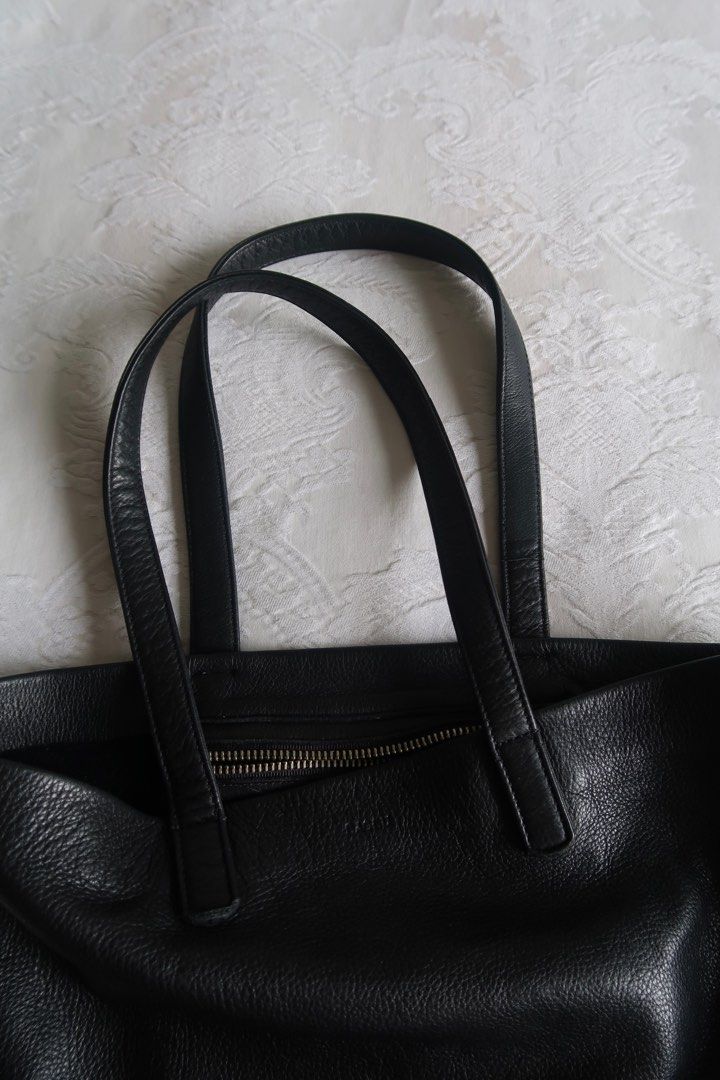 baggu large leather tote