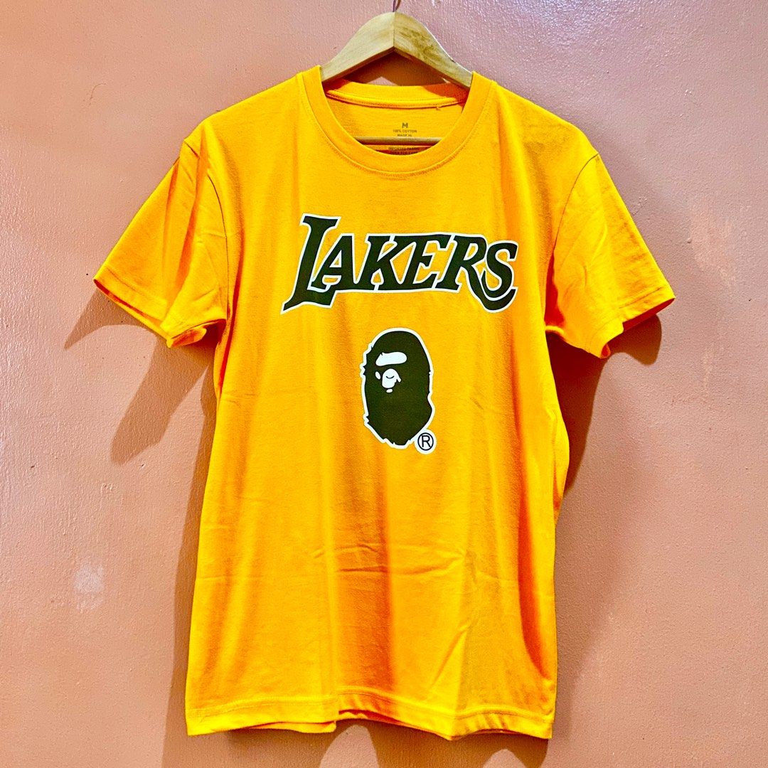 Lakers bape online shirt