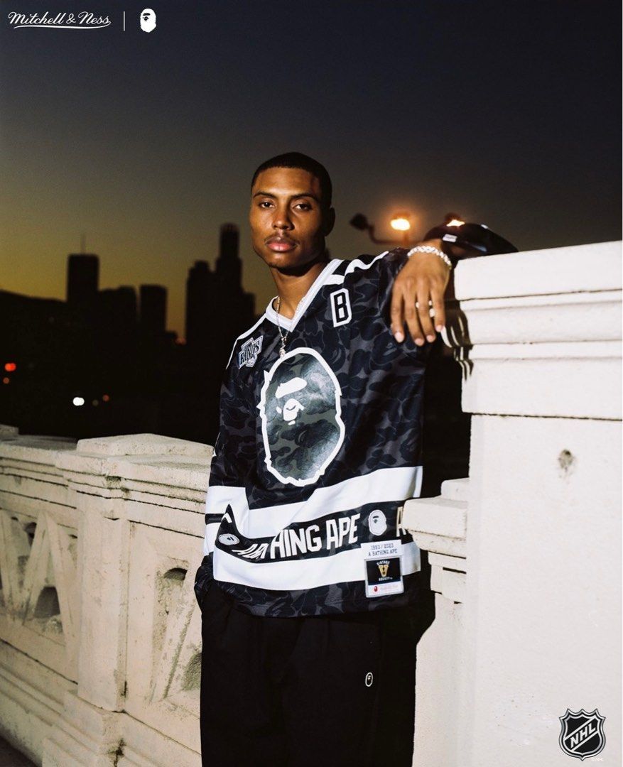 Mitchell ness bape best sale