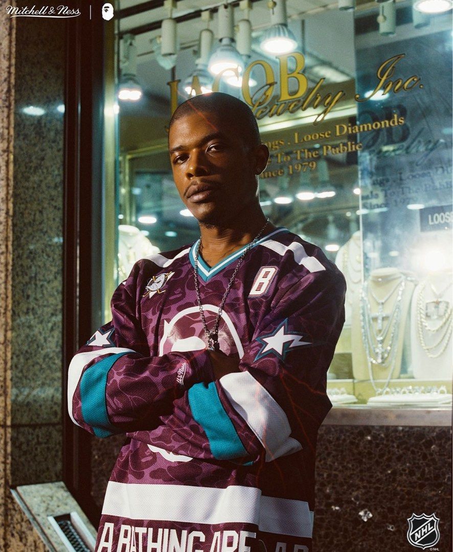 Mitchell ness bape best sale