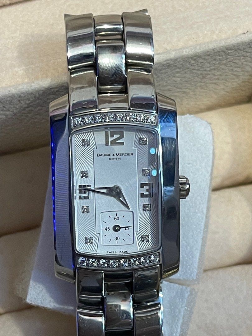 Baume & Mercier Hampton Geneve (Category: Luxury Watches) located in Manila. Submitted by kfantastic (Listing ID 1275324411, Image 1). Description: Baume & Mercier Hampton Geneve Stainless & Diamonds Authentic Ladies 65419.
