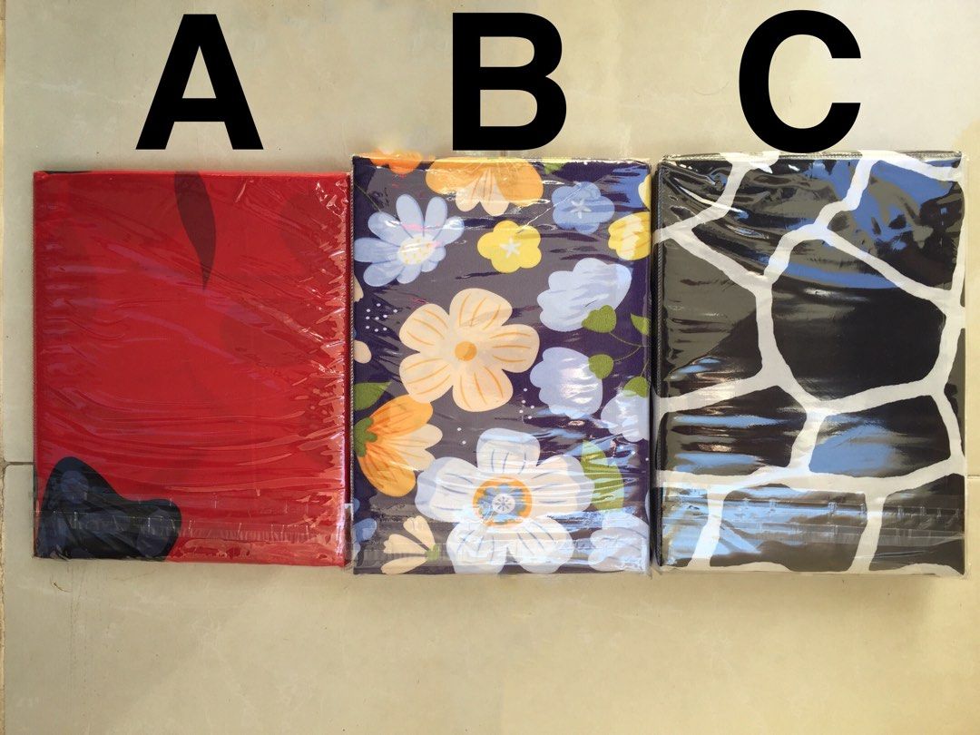 Bedsheet sets (Category: Bedding & Towels) located in Singapore. Submitted by beching18 (Listing ID 1275416914, Image 2). Description: 3 Bedsheet sets-Single, Queen, King sizes (A): $14 (B): $24 (C): $24 Discount for purchase of 3 items: (A)+(B)+(C)=$55 (A) MIKA - 3’ single fitted bedsheets ($14) One Fitted Sheet – 36”x75x8” / 91x191x20cm One Pillow Case – 19”x29” / 48x74cm One Bolster Case – 15”x41 / 38x104cm (B) MIKA - 5’ Queen fitted bedsheets