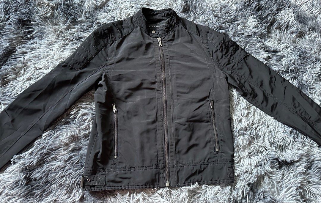 Zara black moto jacket sale