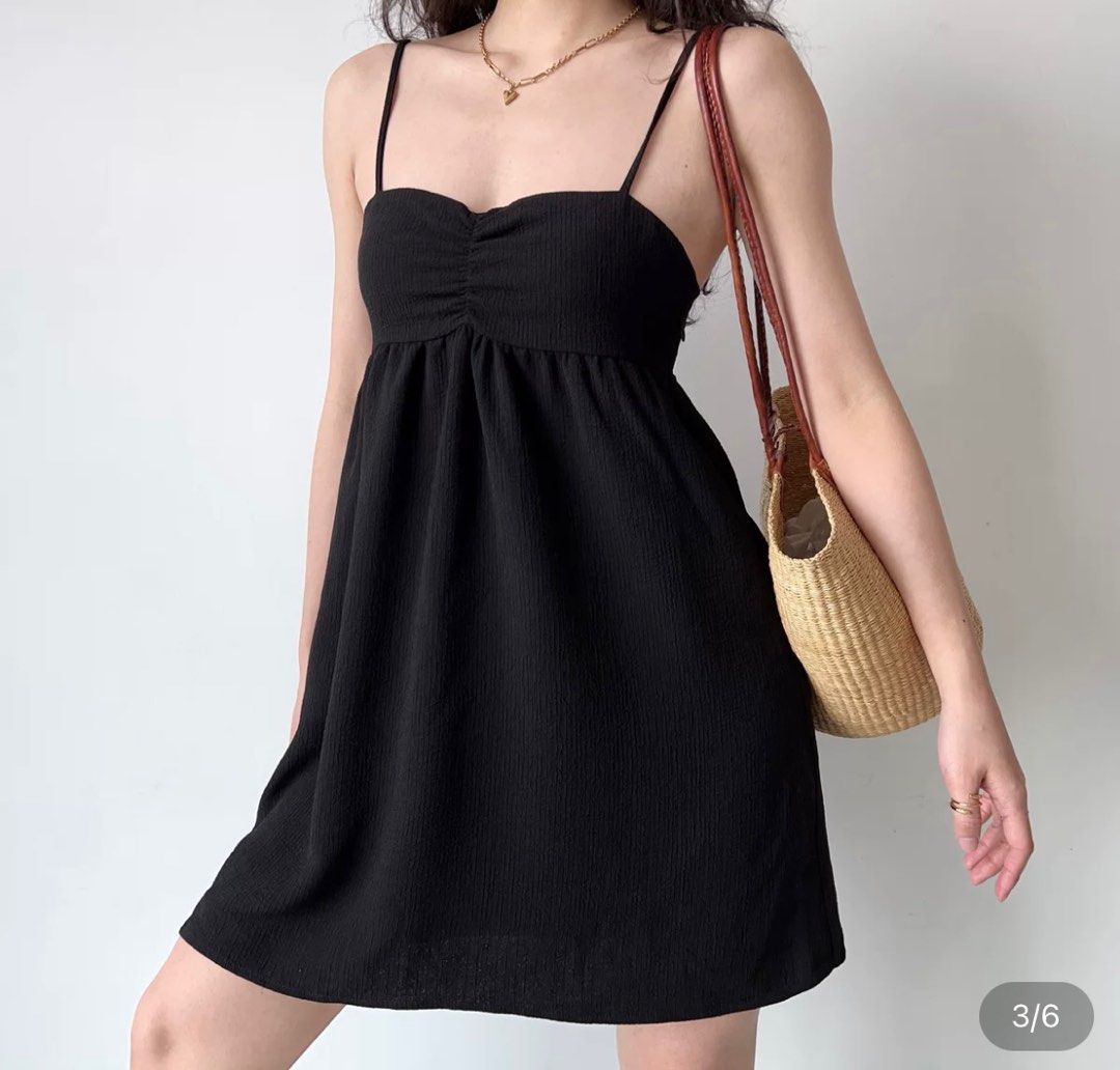 Babydoll dress spaghetti straps new arrivals