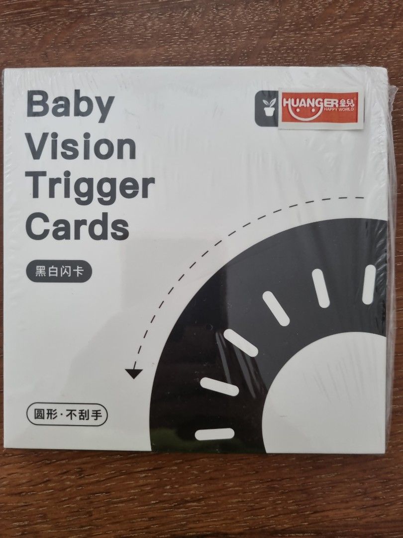 BN Baby Vision Black & White Trigger Cards, Babies & Kids, Infant Playtime  on Carousell