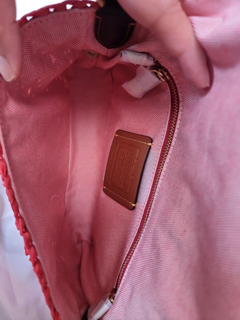 Coach raffia bag on sale