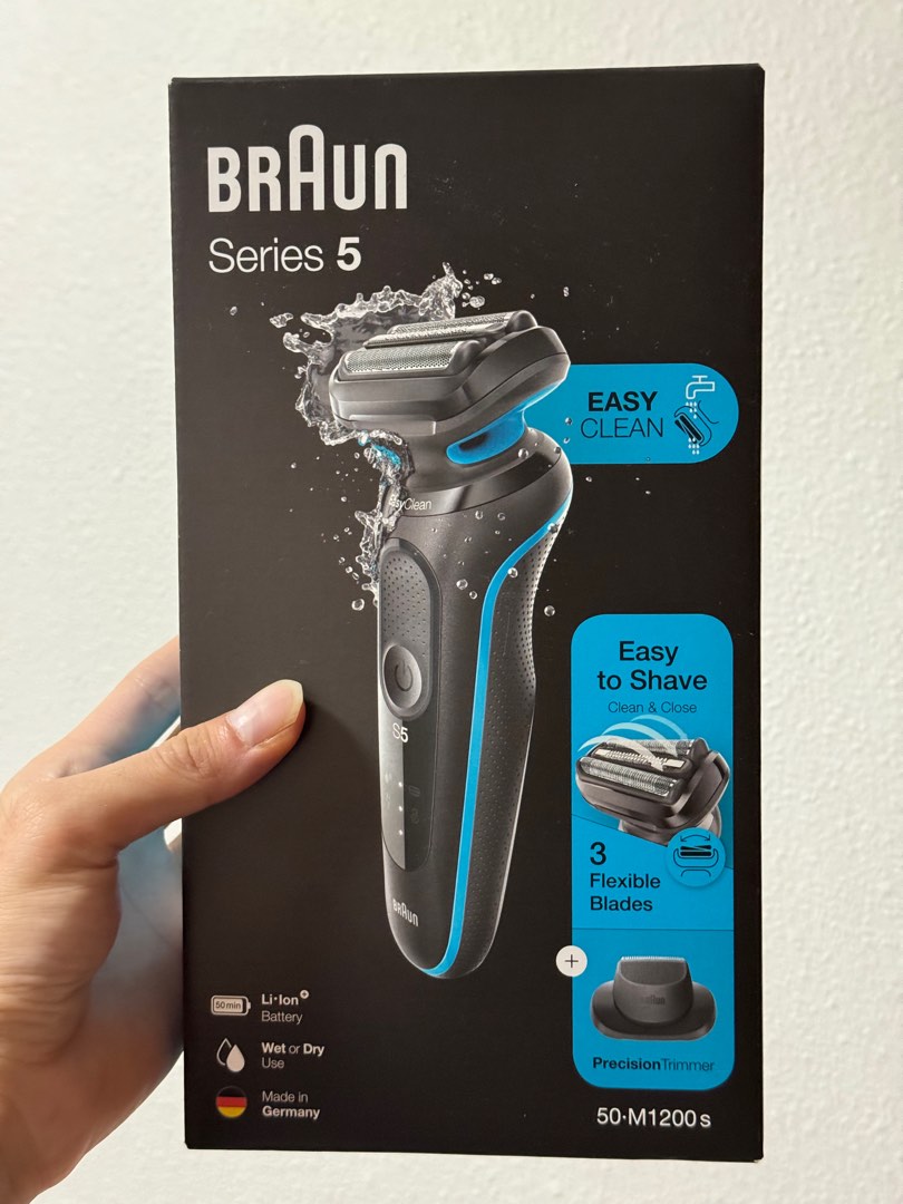 Braun Series 5 50-M1200s Electric Shaver for Men - Rechargeable Wet ...