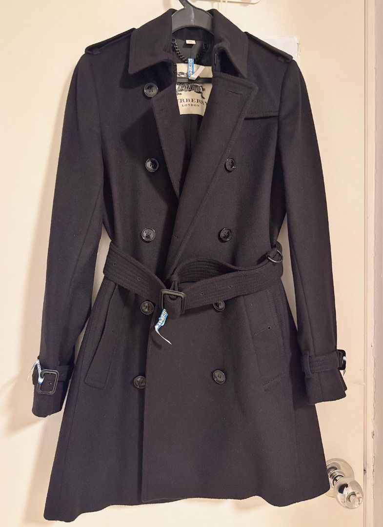 Burberry kensington wool coat sales