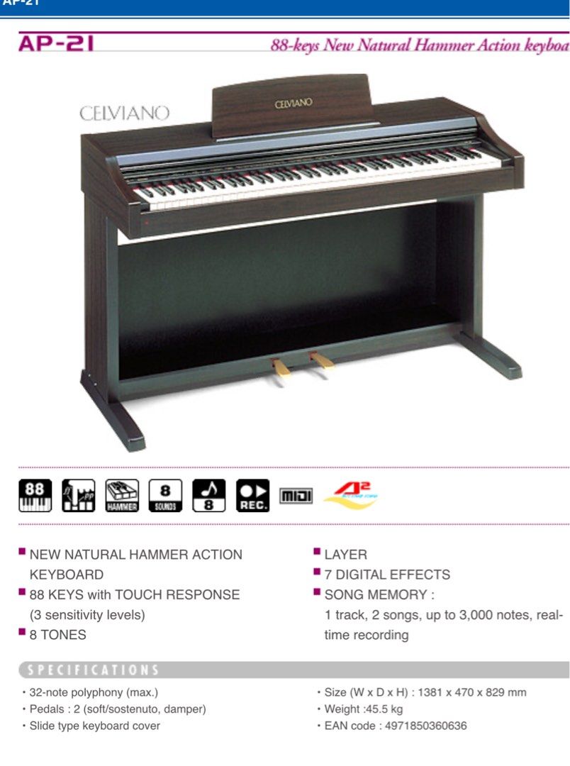 Casio top ap 21