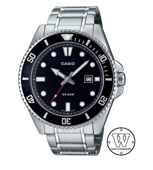 Men's black analog hotsell anti reverse bezel watch