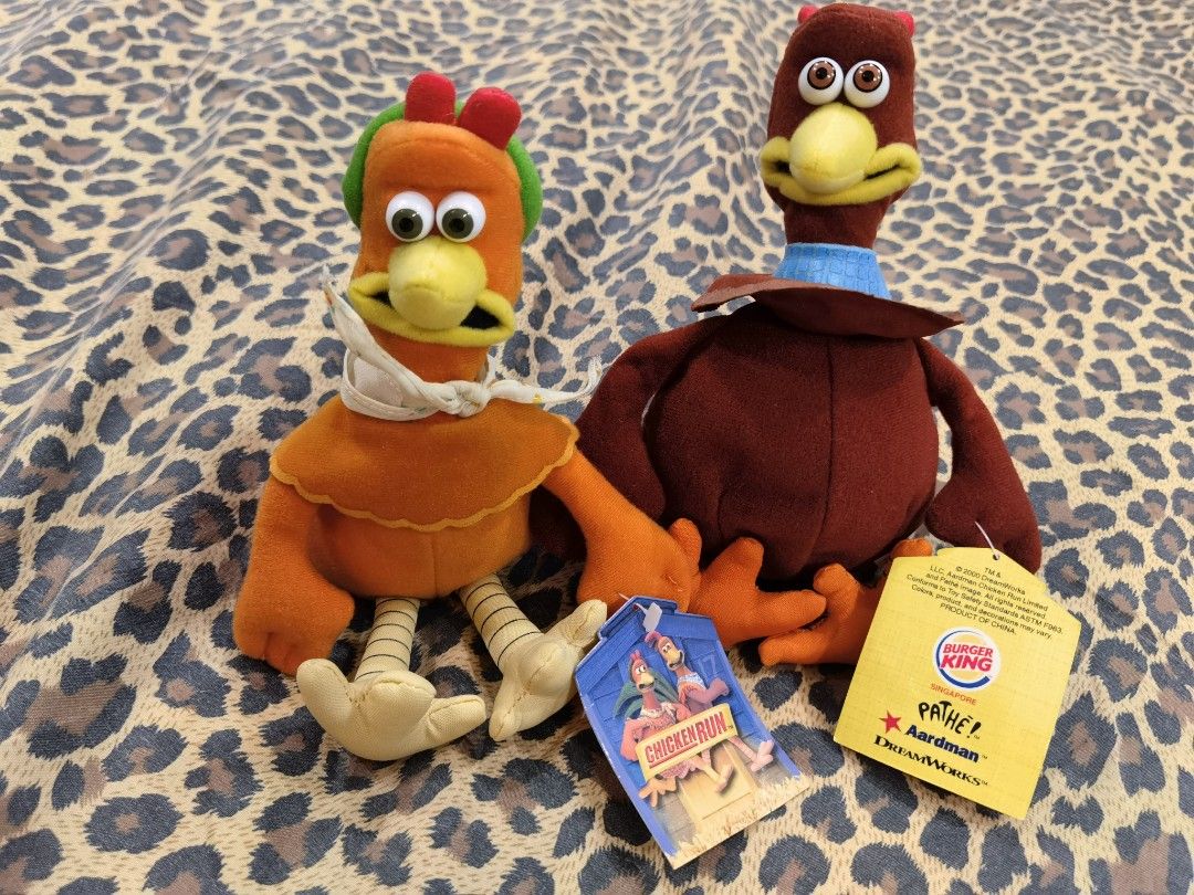 Chicken Run from Burger King Soft Toys Plushies