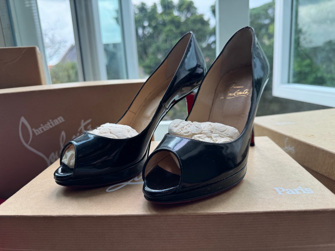 Christian Louboutin Yolanda 100 Patent Calf Luxury Sneakers