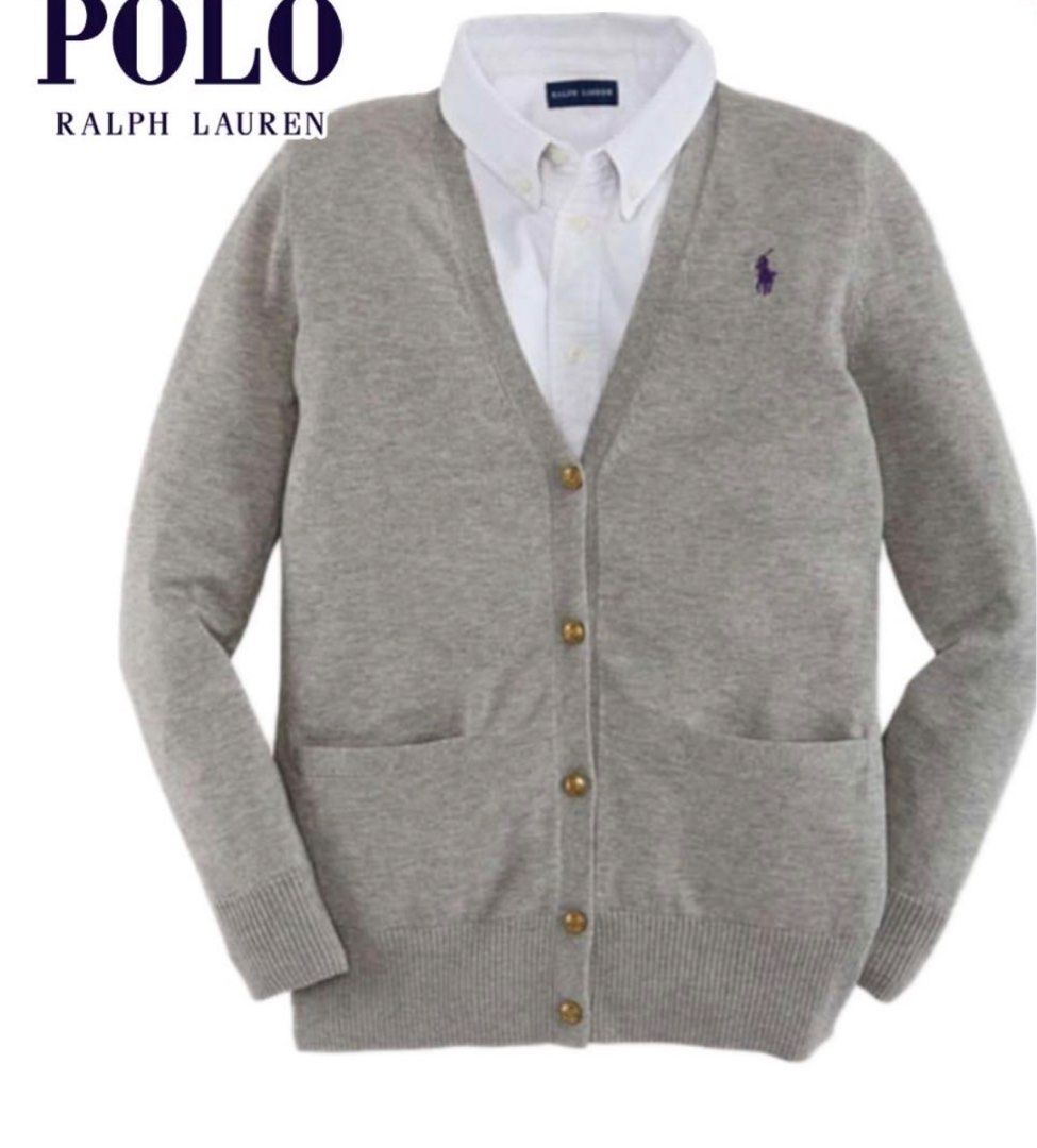 Clearance Bnwt Polo Ralph Lauren Grey Cardigan Authentic