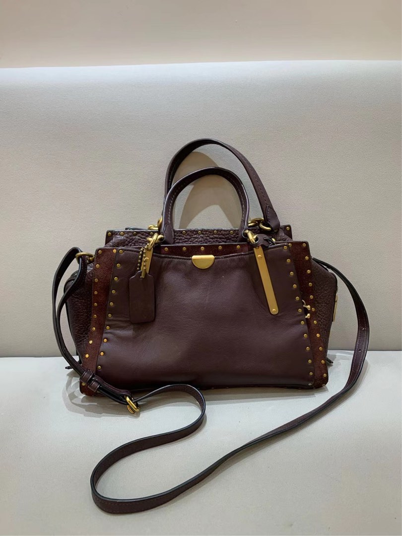 Coach mixed on sale leather dreamer satchel