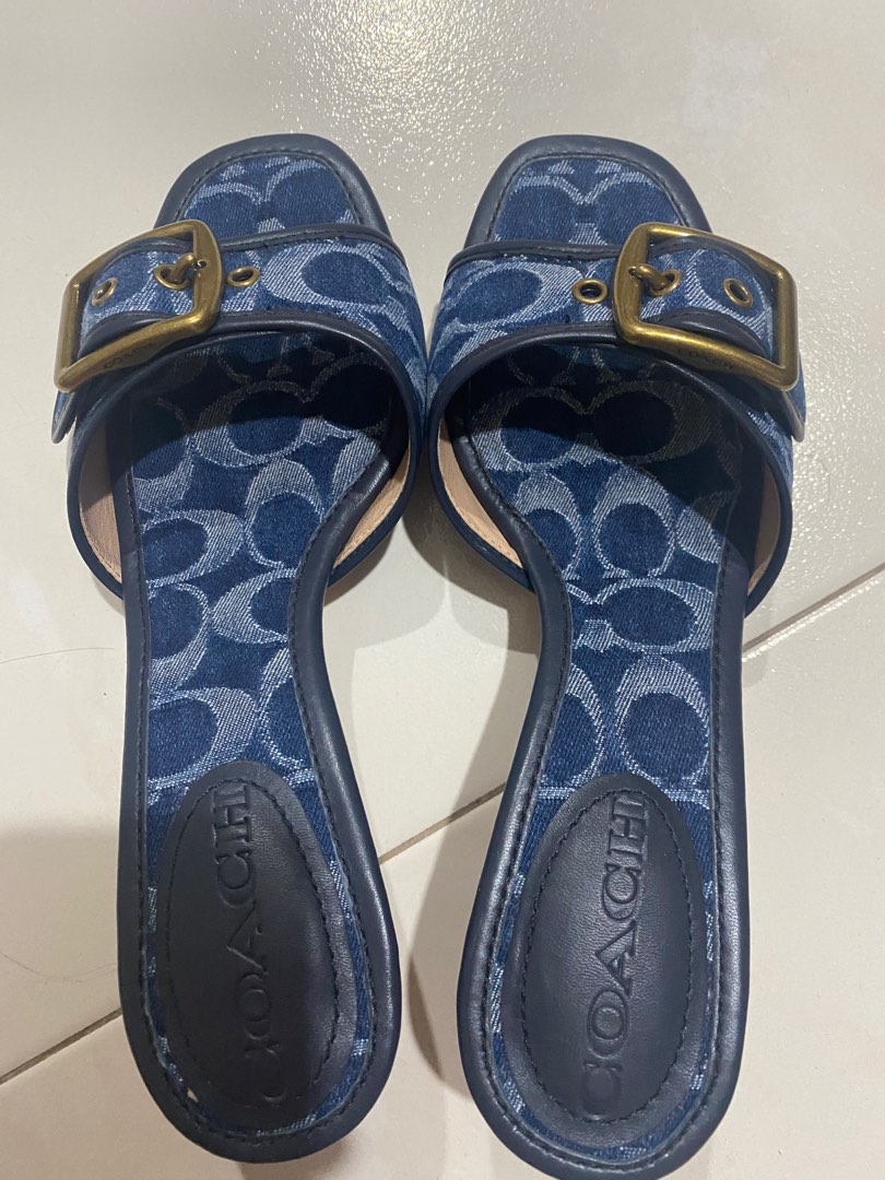 Coach denim sandals outlet