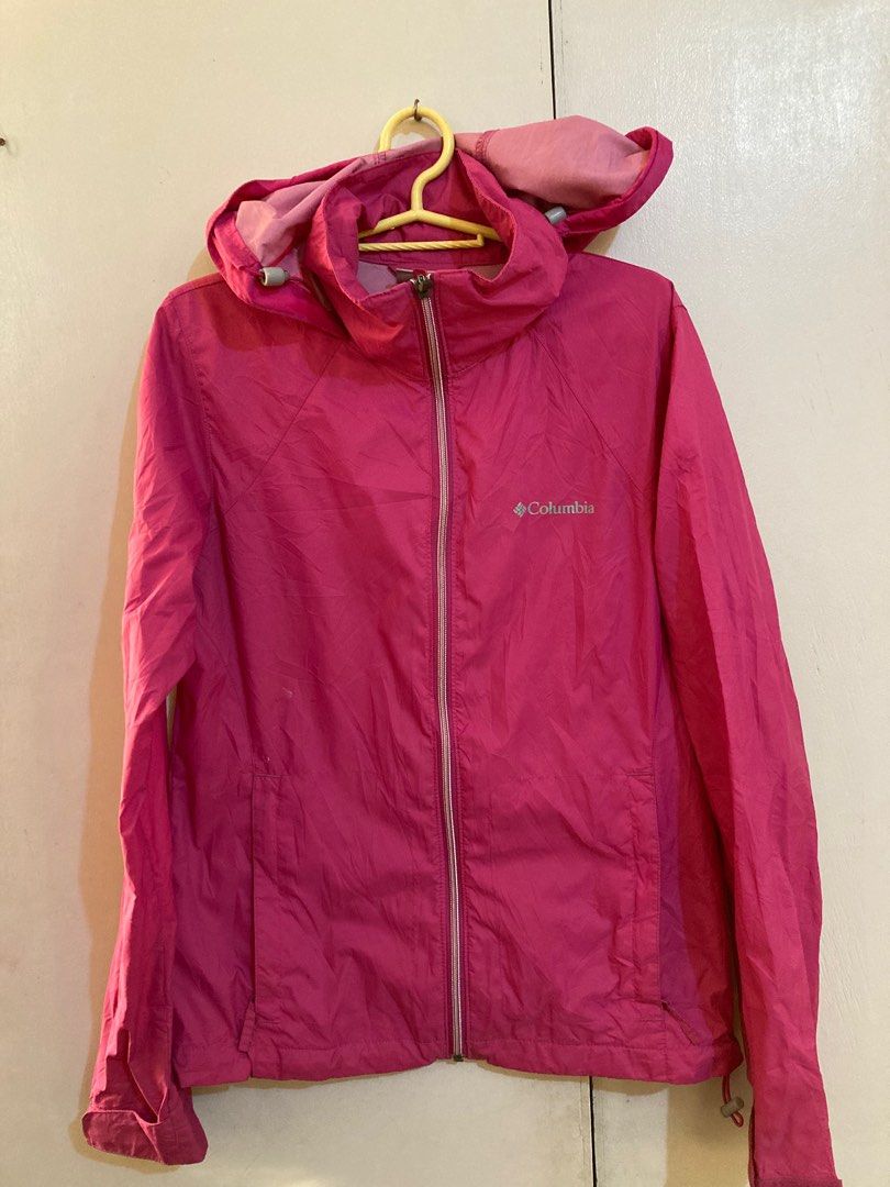 Columbia pink windbreaker store