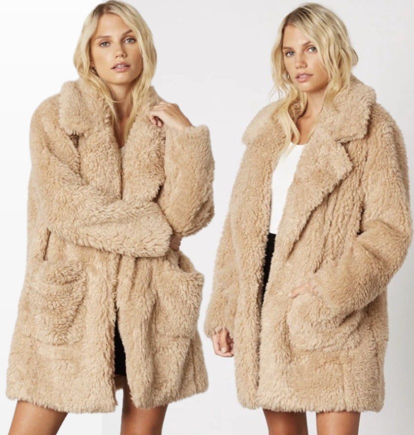 Only aurelia store oversized shearling coat