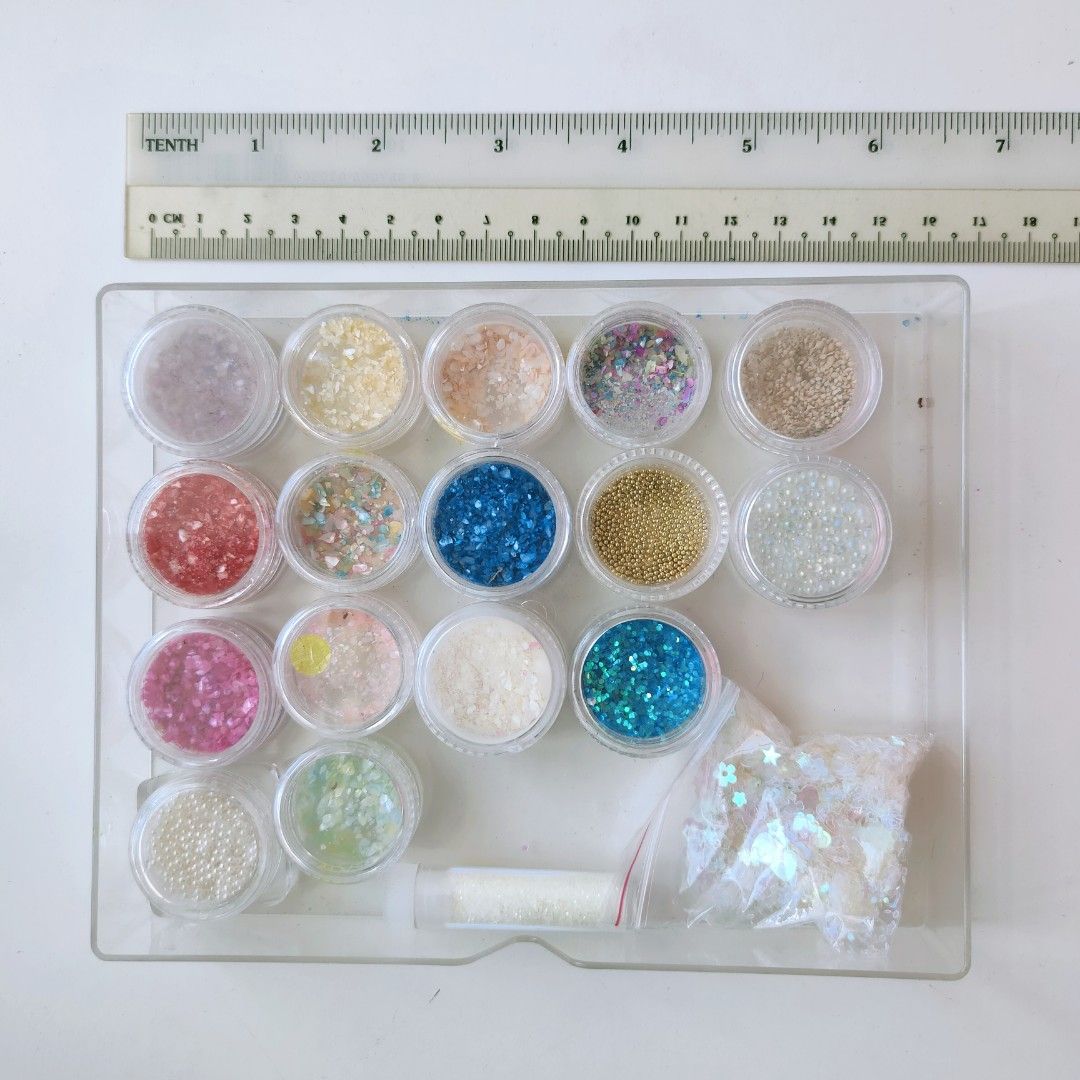 Crystal Shell Chips Glitter Beads for Nail Art Resin