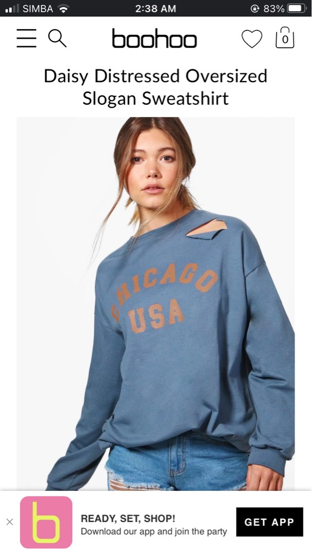 Oversized slogan cheap sweatshirt