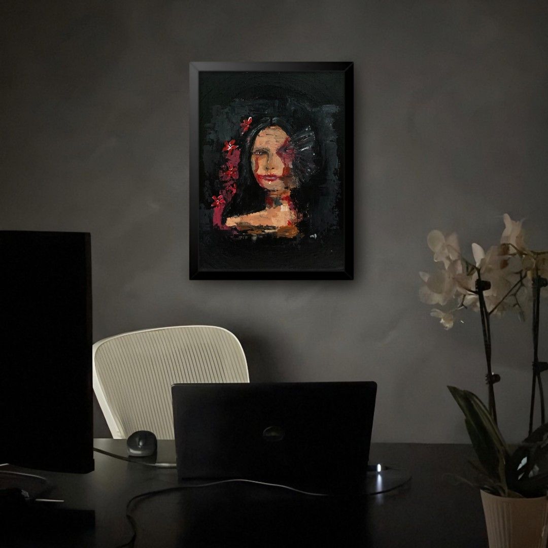 Dark-themed Acrylic Paintings (Category: Art & Prints) located in Iligan City. Submitted by artbyjai (Listing ID 1275216008, Image 3). Description: Calling all horror lovers! Dive into the darkness with our chilling painting— the ideal spooky touch for your space. Dare to be thrilled! 🌑🖼️ Acrylic on Stretched Canvas Sizes: 9"x12" & 8"x10" If you have any questions or want a custom piece, feel free to ask✨.