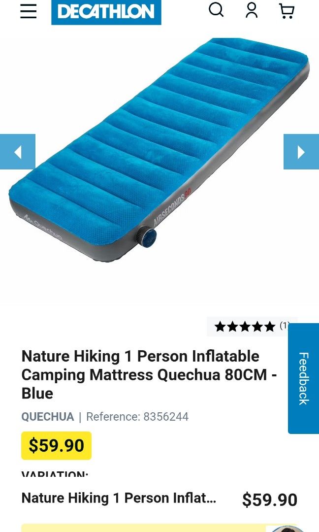 Decathlon single airbed online