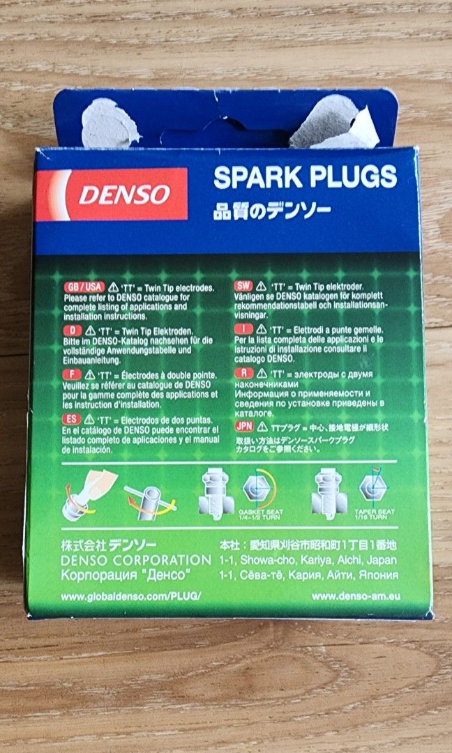 Denso IK16TT Spark Plugs, Car Accessories, Accessories on Carousell
