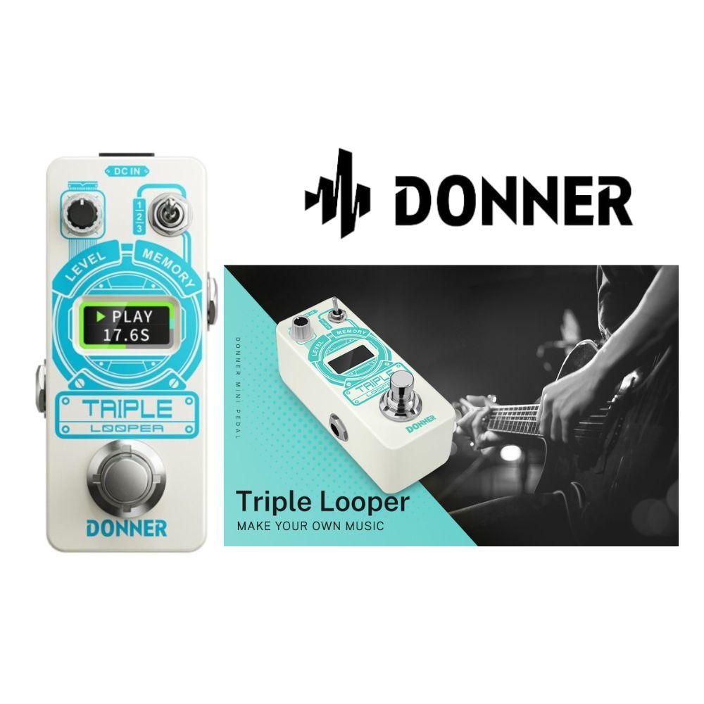 DONNER EC1211 TRIPLE LOOPER GUITAR EFFECT PEDAL Hobbies Toys