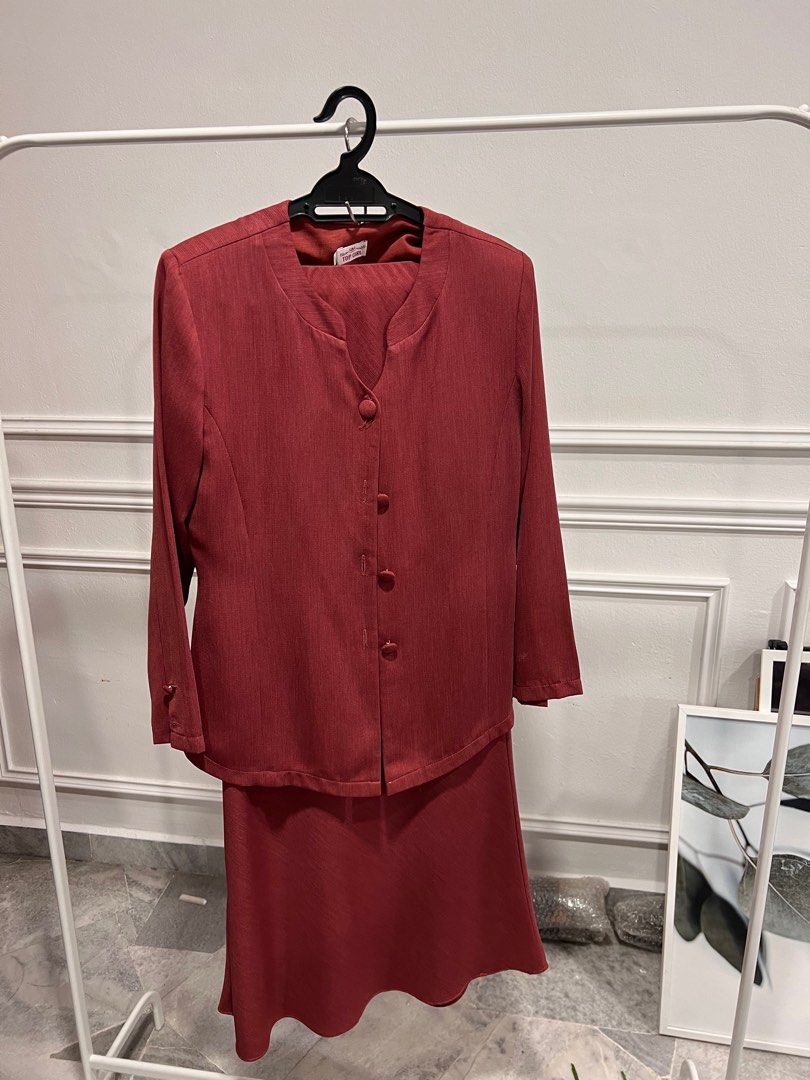 Dress kerja kemeja baju kurung vintage Women s Fashion Dresses