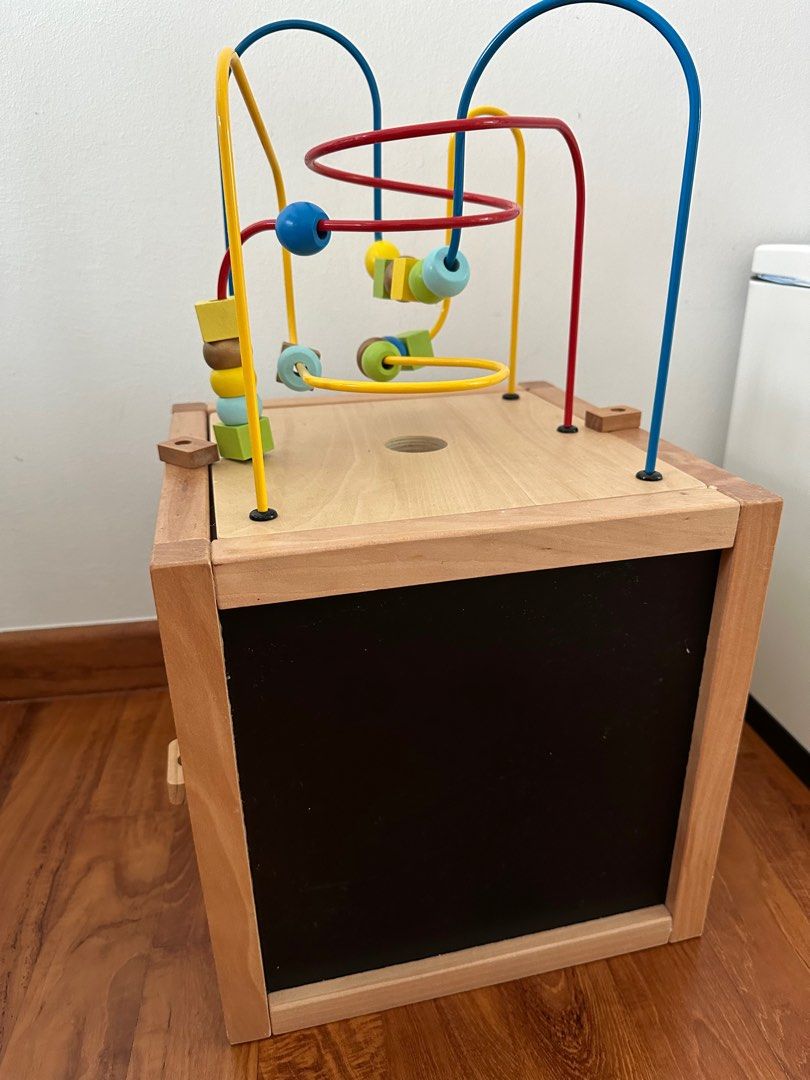 Elc wooden giant shop wooden activity cube