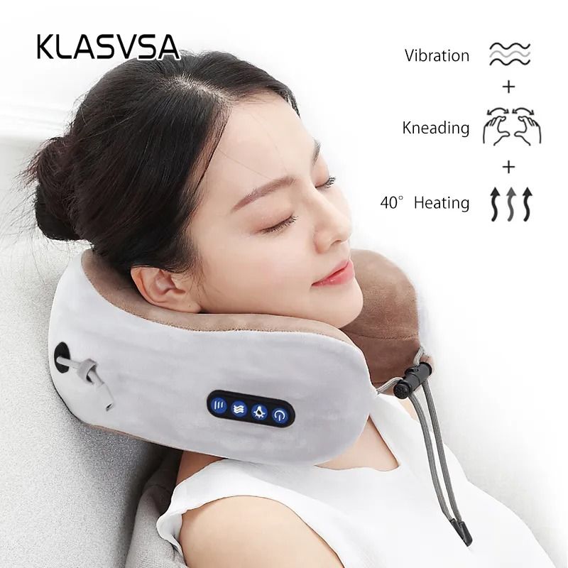 Neck Massager For Pain Relief Rechargeable Trapezius Muscle Kneading  Shoulder Cervical Spine Multifunction Body Home Massagers