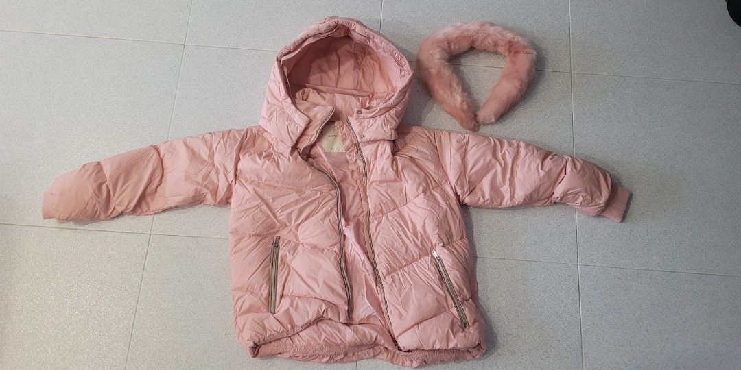 esprit light pink puffer jacket
