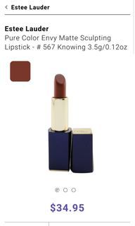 Estee Lauder Pure Color Envy Lipstick Rouge Matte in #567 Knowing